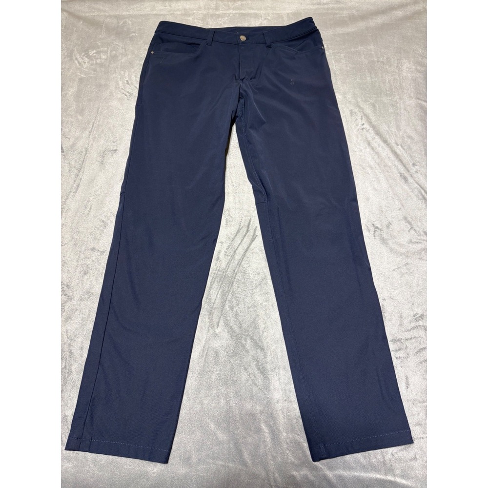 Lululemon Men Size 34 Blue ABC Pant Classic M5468T Stained